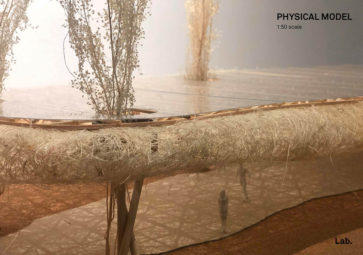 Undulating pavilion by IILab. mimics its surrounding with hand-woven bamboo canopies in Guilin, China