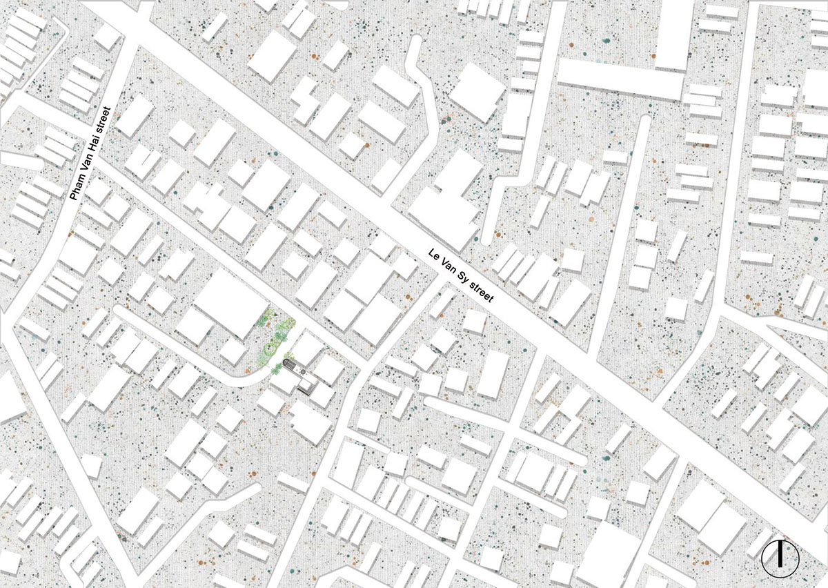 AD9 Architects built residence on a narrow plot with half-circled balconies in Vietnam