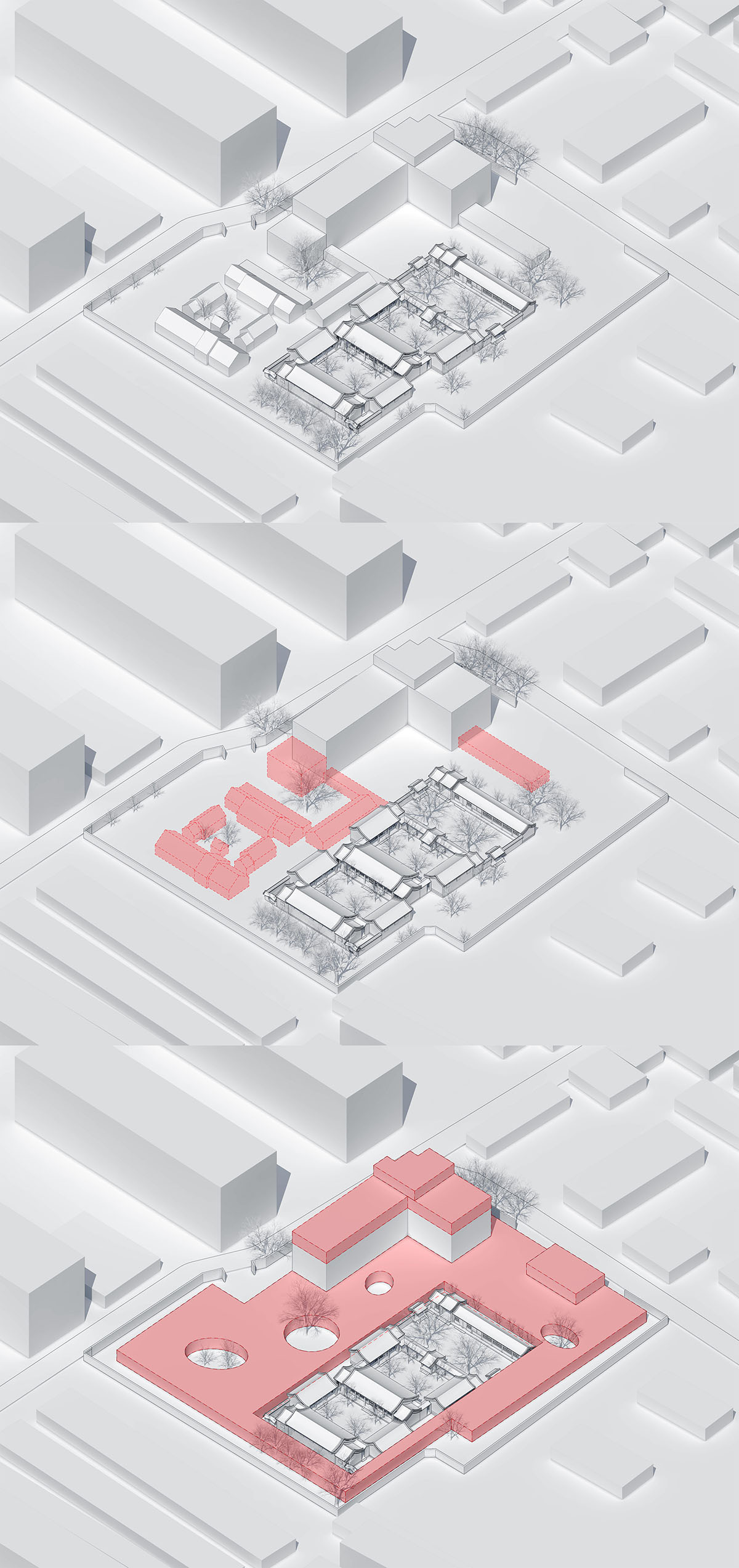 MAD wraps Beijing's historic courtyard buildings with kindergarten featuring undulating red rooftop