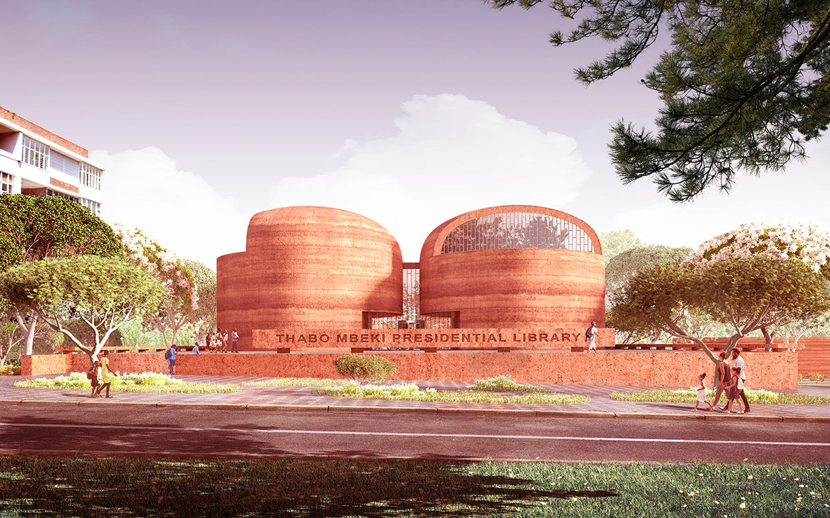 David Adjaye reveals cylindirical Thabo Mbeki Presidential Library in Johannesburg, South Africa
