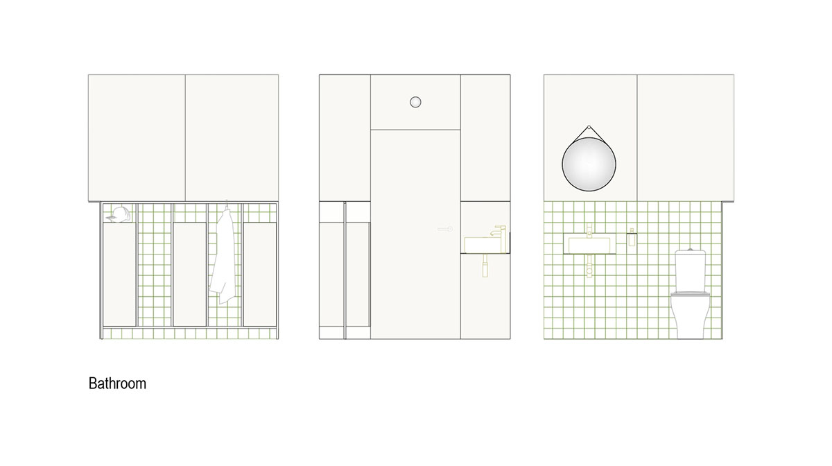 stu.dere divides interior space with golden wire meshes for multiple uses in this store in Portugal