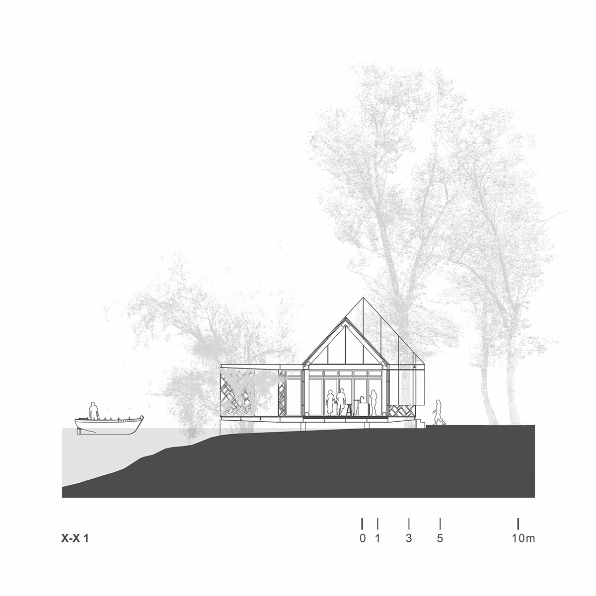 Fabián M Escalante H Arquitectos designs holiday home with gabled volume in rural Guanajuato