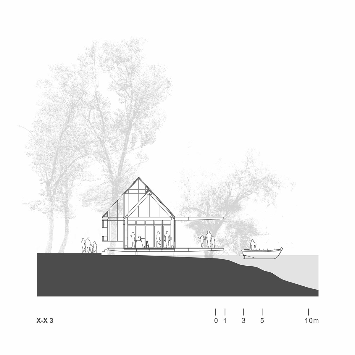 Fabián M Escalante H Arquitectos designs holiday home with gabled volume in rural Guanajuato