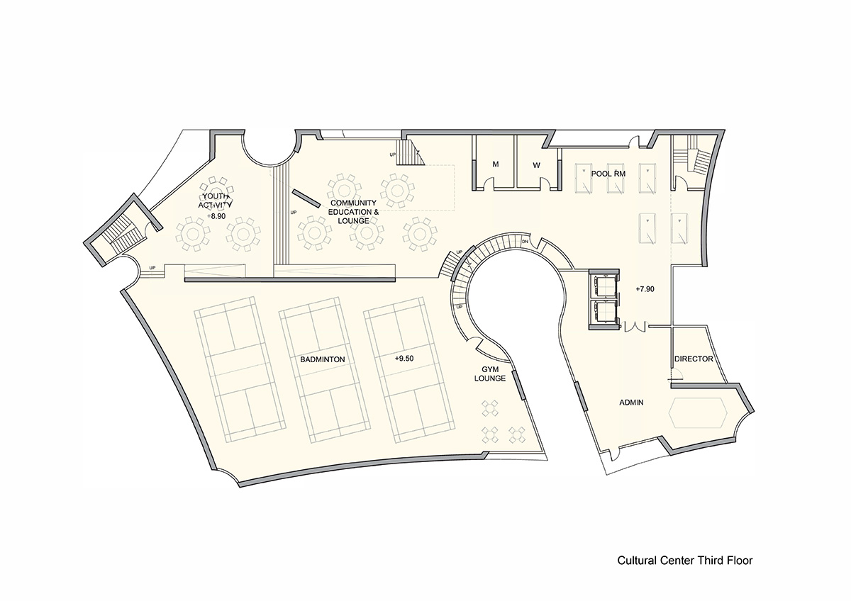Steven Holl Architects’ Cultural and Health Center made of white porous concrete gets approval
