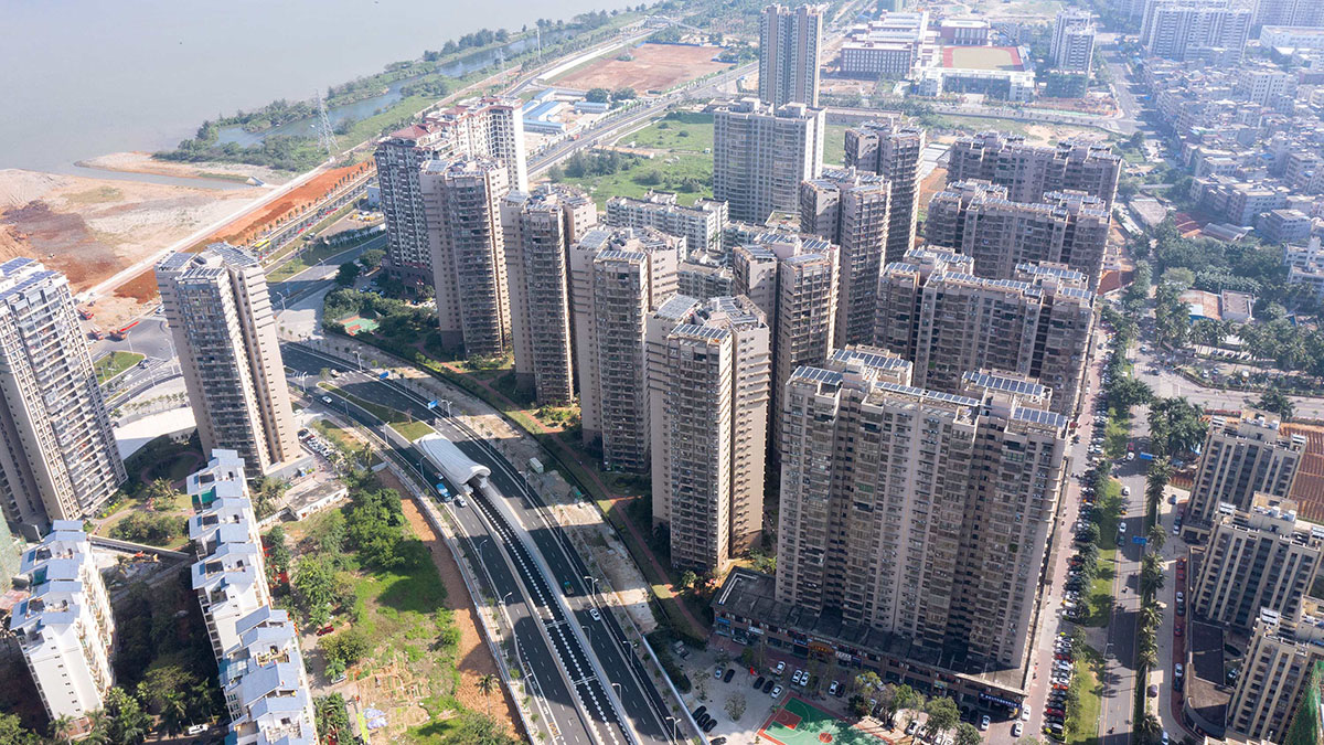 Penda China completes madeleine-shaped portal for Haikou Wenming East Road Tunnel in China