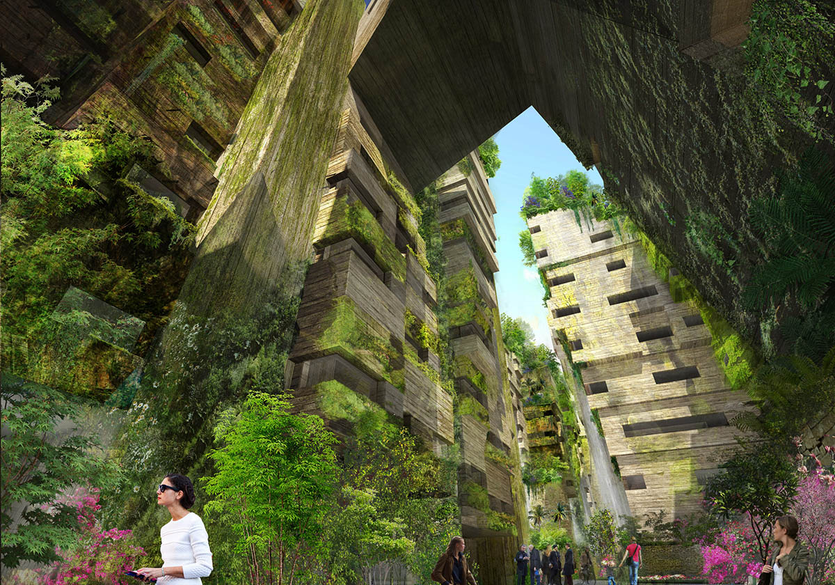 First phase completed for Jean Nouvel's stone-clad Aquarela complex in Ecuador