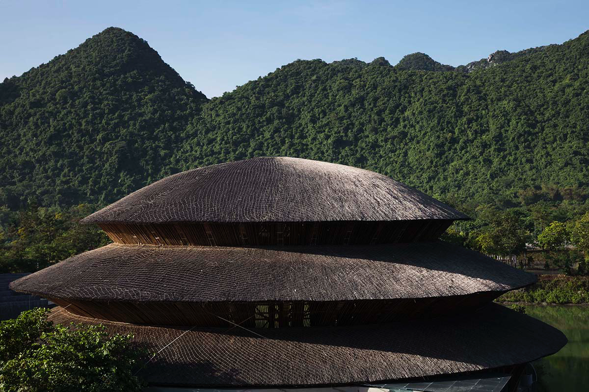VTN Architects completes Vedana Restaurant in Vietnam, a tallest bamboo structure of the studio
