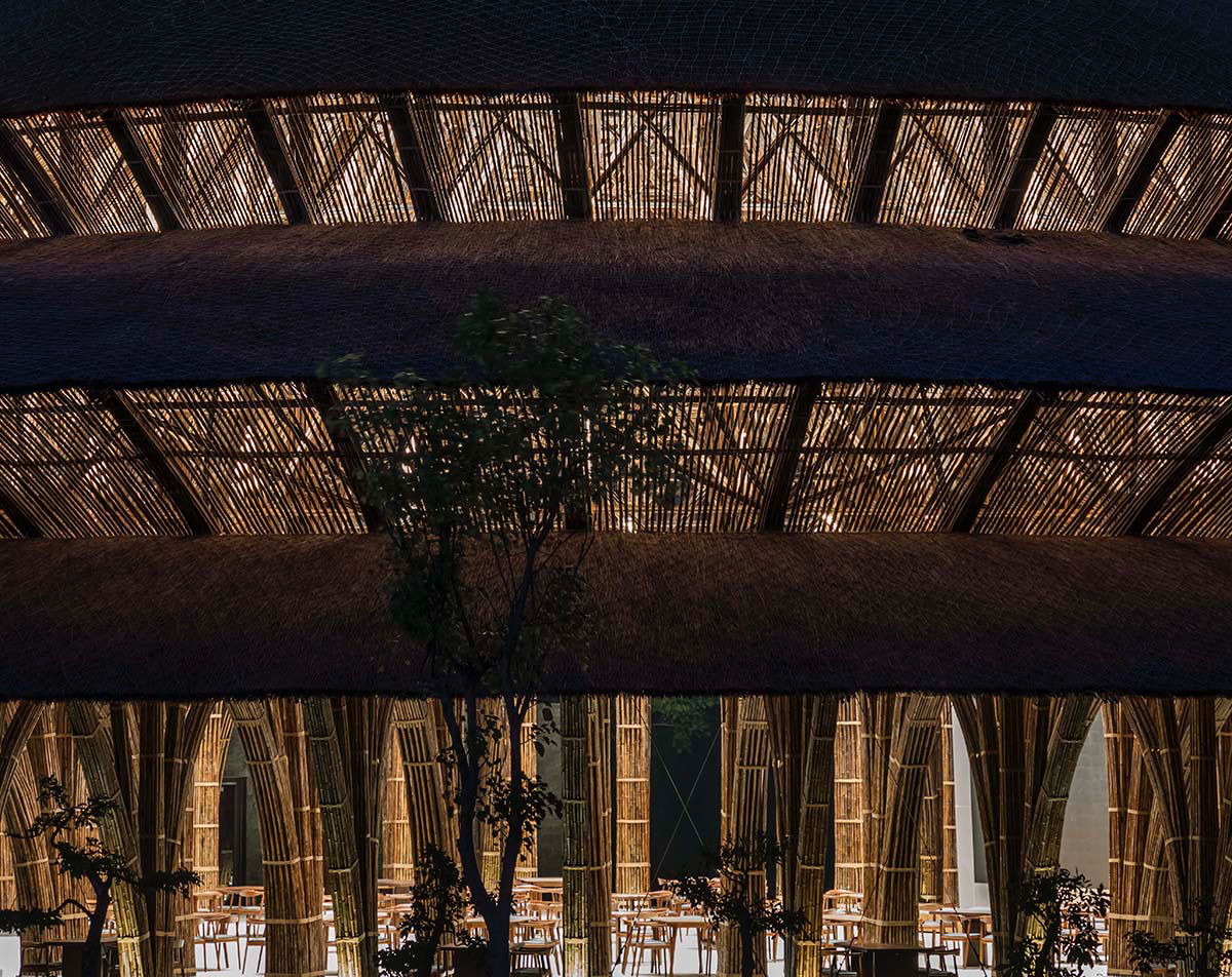 VTN Architects completes Vedana Restaurant in Vietnam, a tallest bamboo structure of the studio