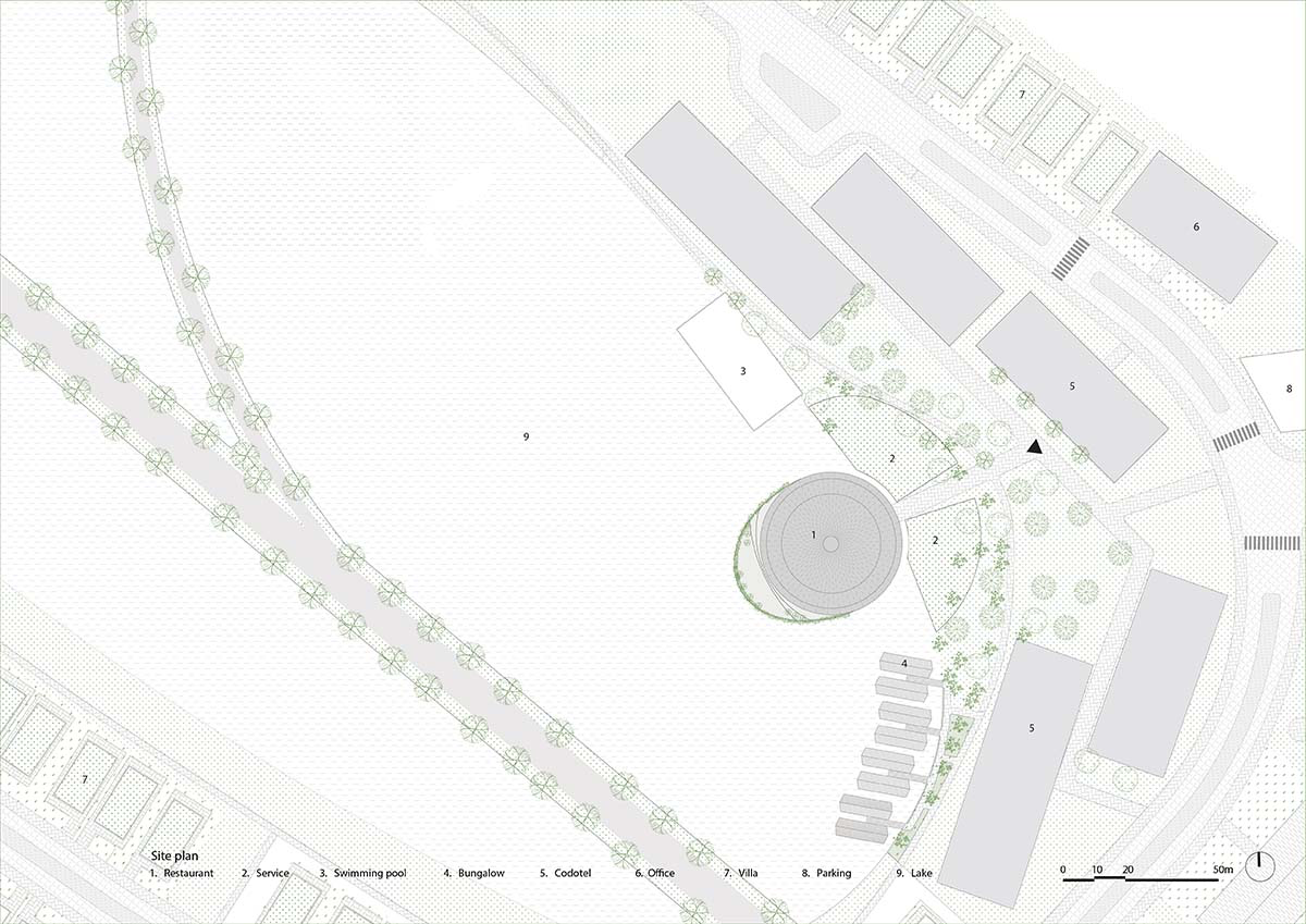 VTN Architects completes Vedana Restaurant in Vietnam, a tallest bamboo structure of the studio