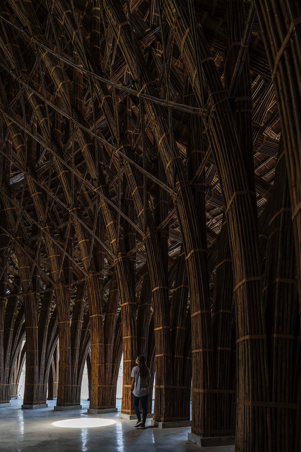 VTN Architects completes Vedana Restaurant in Vietnam, a tallest bamboo structure of the studio