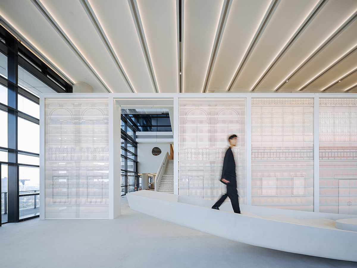 Wutopia Lab creates surprising interiors with cut-out forms in The Satori Harbor Library in Guangzhou