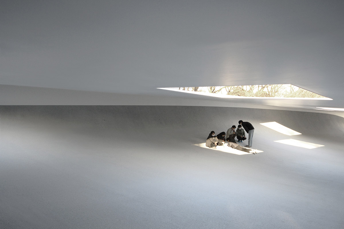 Junya Ishigami + Associates completes grand porous outdoor plaza for Kanagawa Institute of Technology