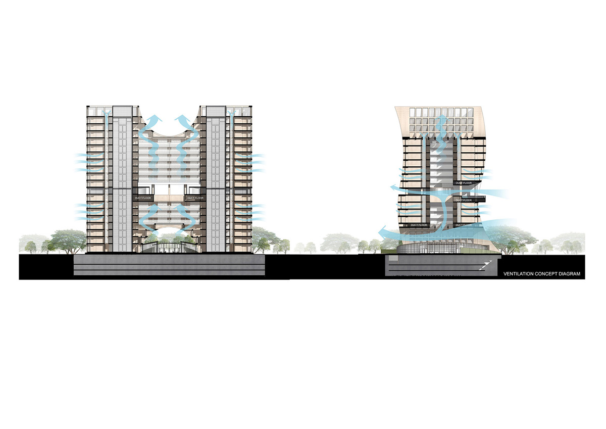 Plan Architect built gridded hotel that features cave-like entrance in Thailand