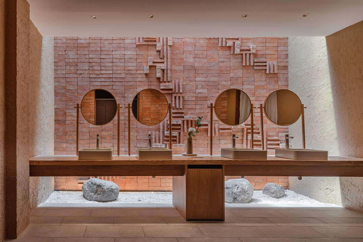 Sixseven Studio creates tranquil interiors for wellness center in Thailand inspired by Japanese art