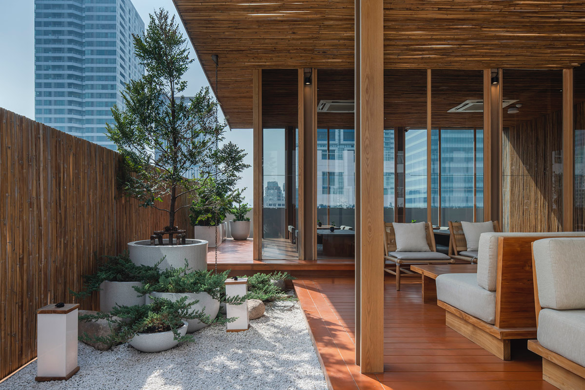 Sixseven Studio creates tranquil interiors for wellness center in Thailand inspired by Japanese art