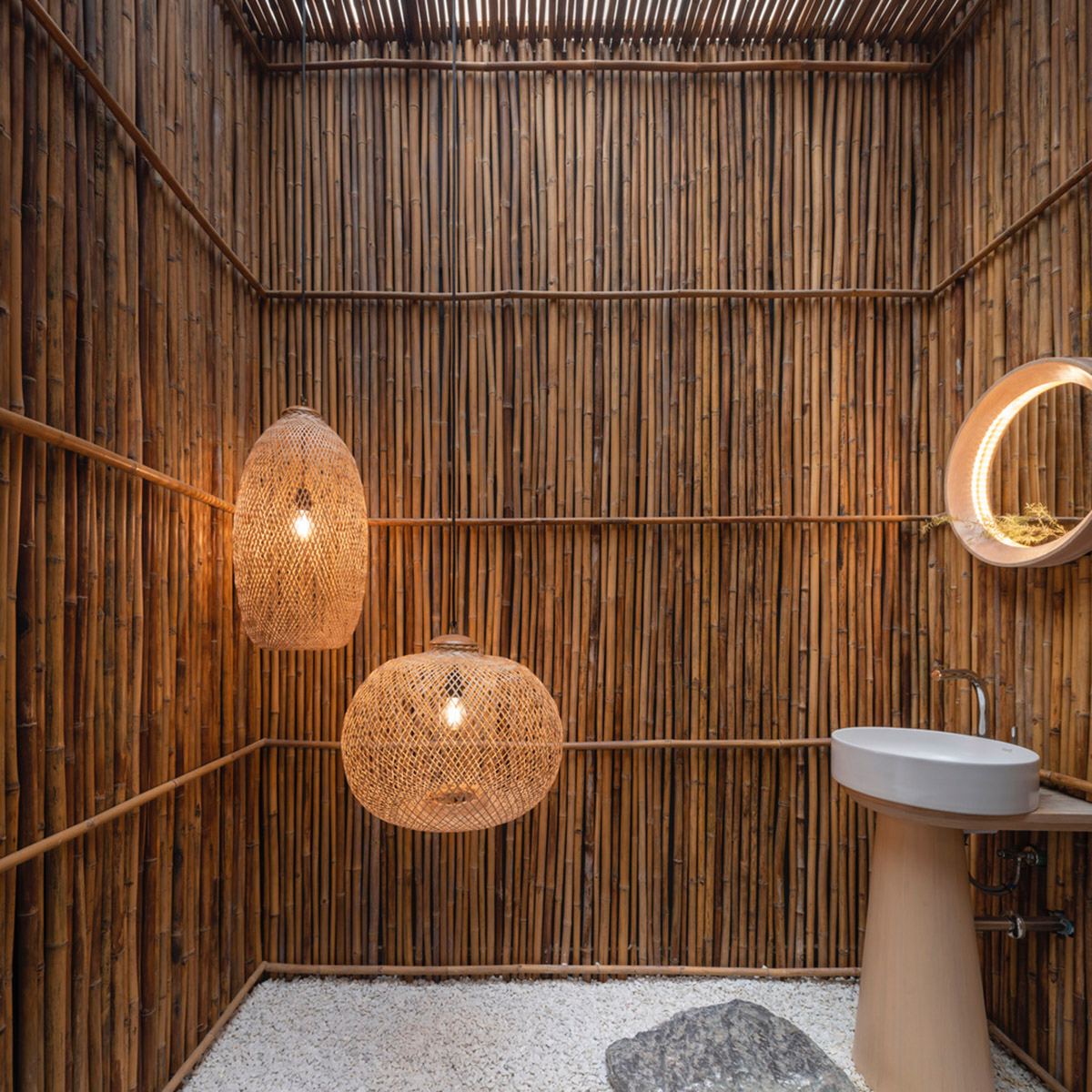 Sixseven Studio creates tranquil interiors for wellness center in Thailand inspired by Japanese art