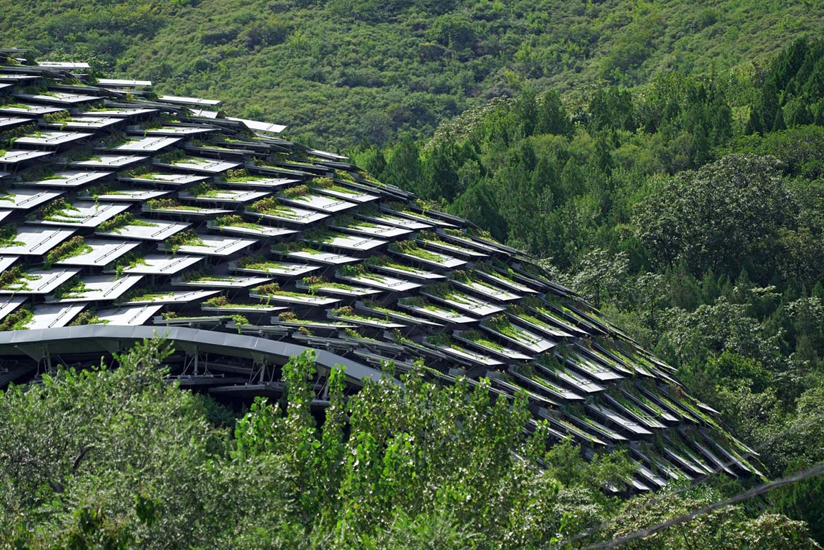 THAD's undulating prefabricated shell protects archaeological site of Peking Man cave in China