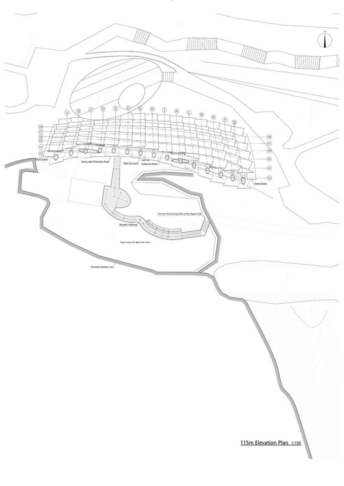 THAD's undulating prefabricated shell protects archaeological site of Peking Man cave in China