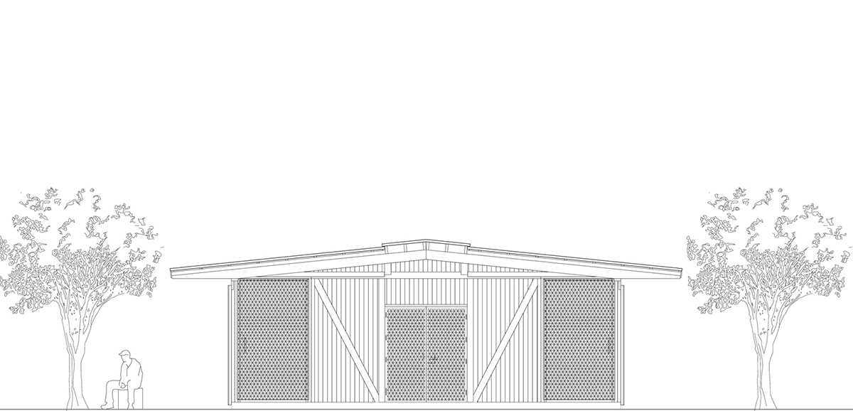 Demo Arquitectos wraps merino wool center pavilion with high-density polycarbonate panels in Chile