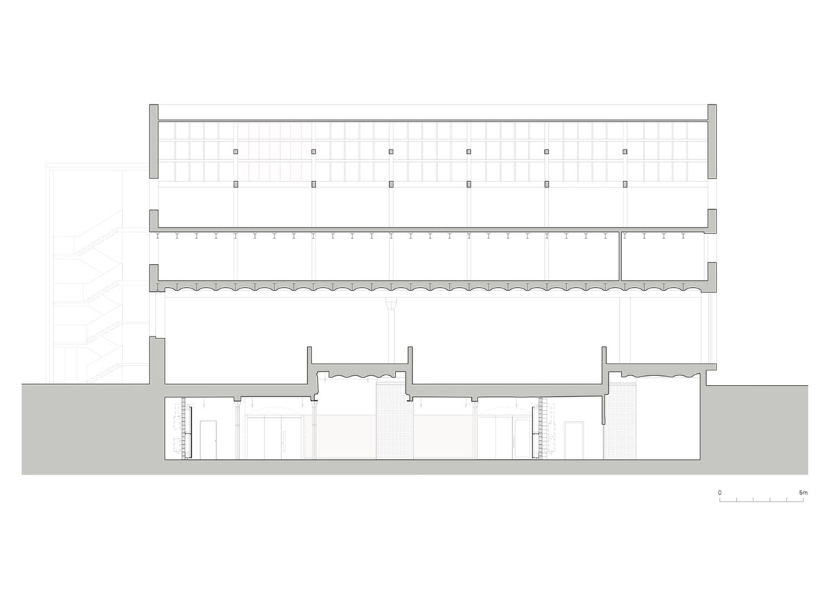 Carmody Groarke completes gallery that features brick vaulted ceilings and back-lit panels