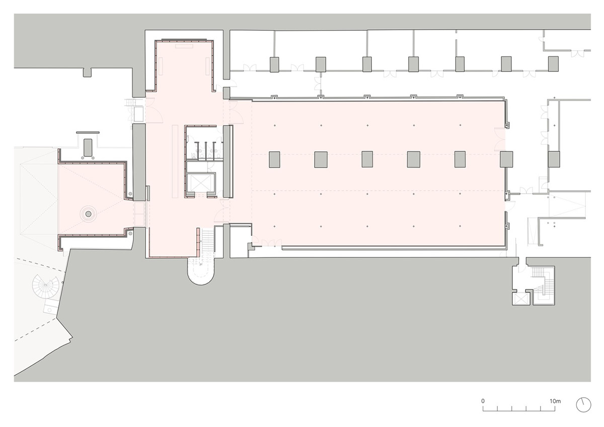 Carmody Groarke completes gallery that features brick vaulted ceilings and back-lit panels