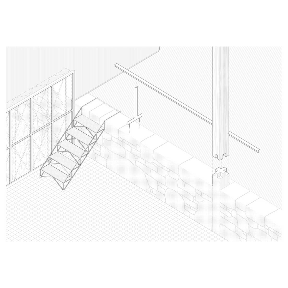 Thomas Randall-Page converts agricultural barn into an art studio in rural Devon