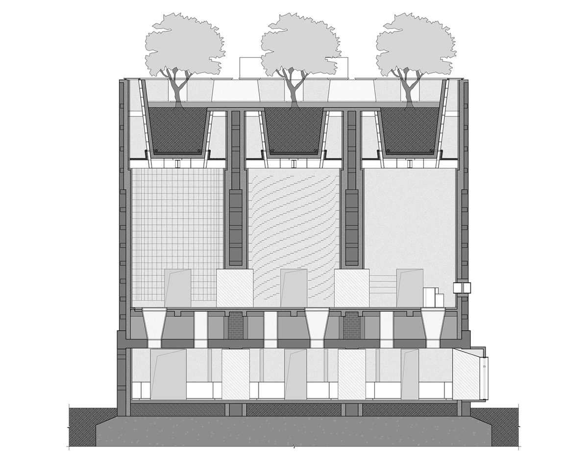 Ten towering cylindrical cement silos are converted to house immersive library of books in China