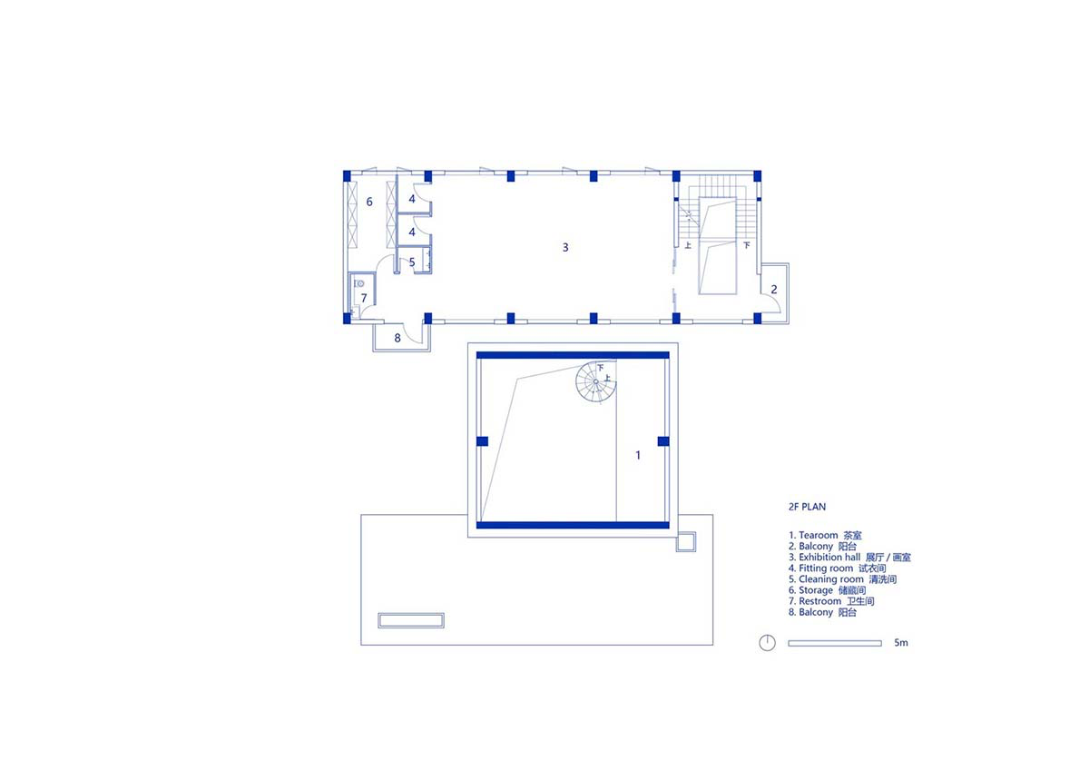 Ladder-Like sandalwood yellow volumes form Buddha artist's exhibition space and studio in China