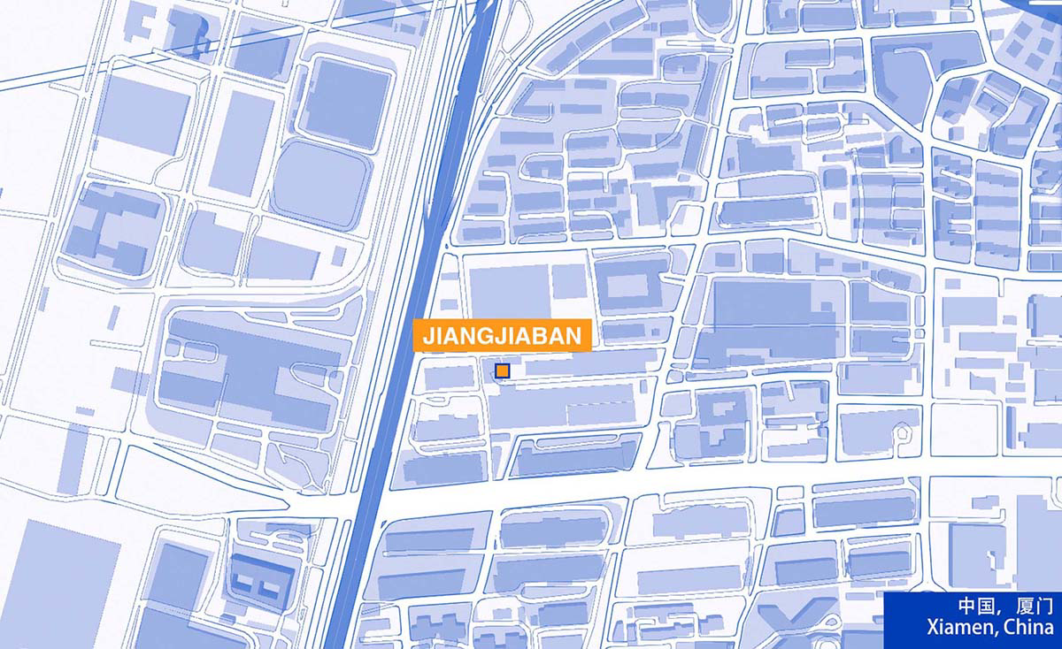 Ladder-Like sandalwood yellow volumes form Buddha artist's exhibition space and studio in China