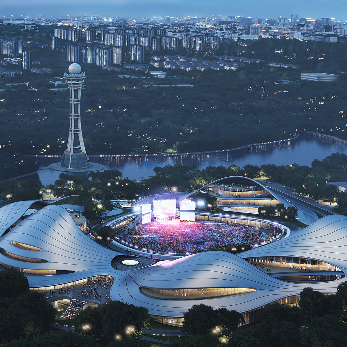 MAD releases design for Jiaxing Civic Center that creates