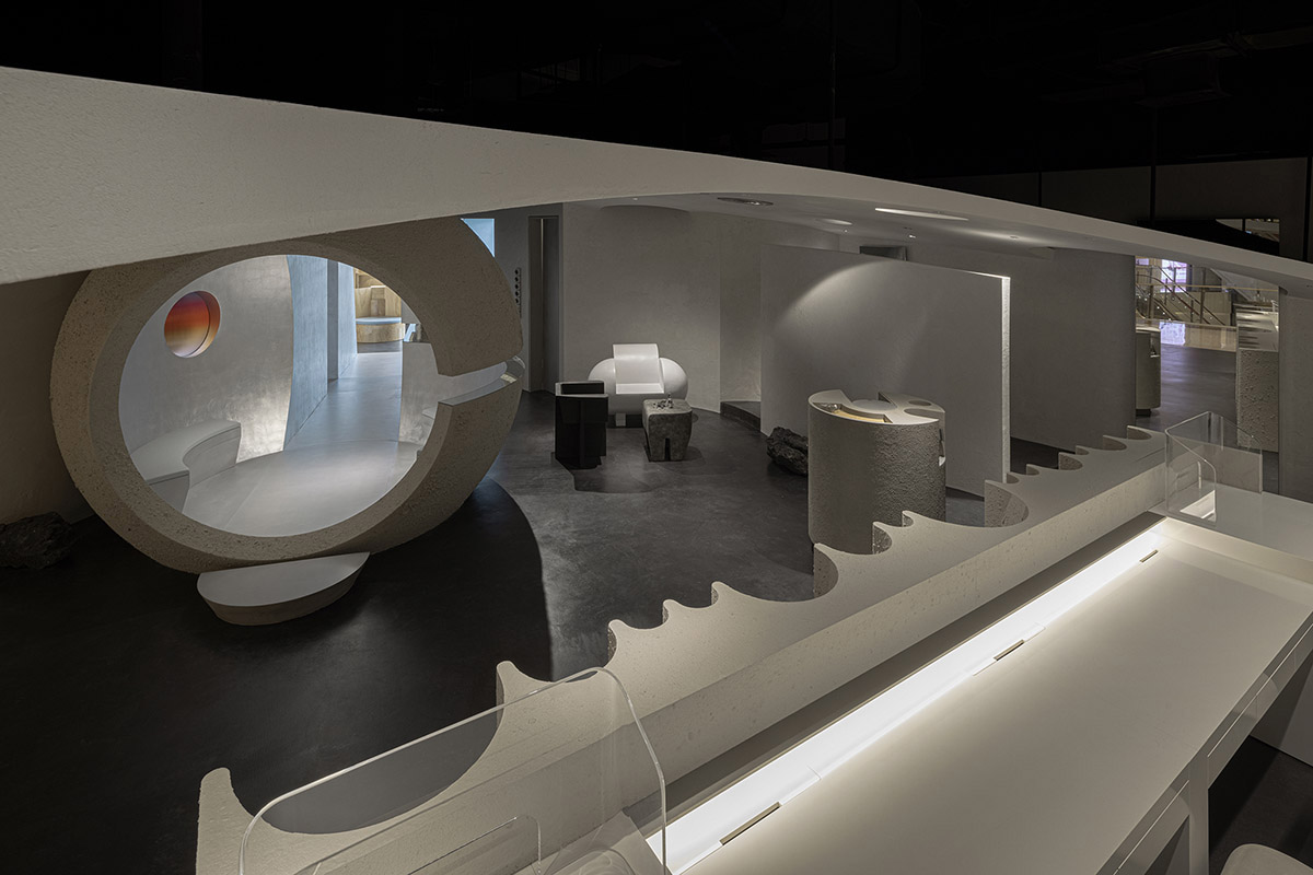 lialawlab completes retro-futuristic skincare centre in Hangzhou, China