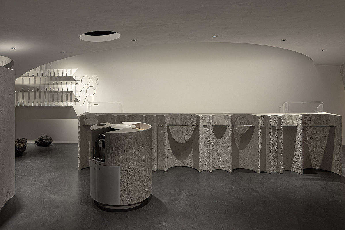 lialawlab completes retro-futuristic skincare centre in Hangzhou, China