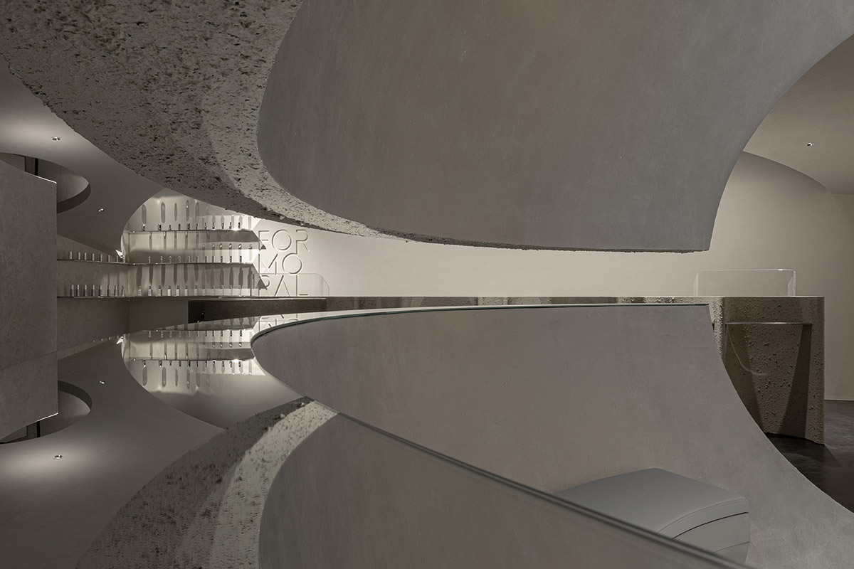 lialawlab completes retro-futuristic skincare centre in Hangzhou, China