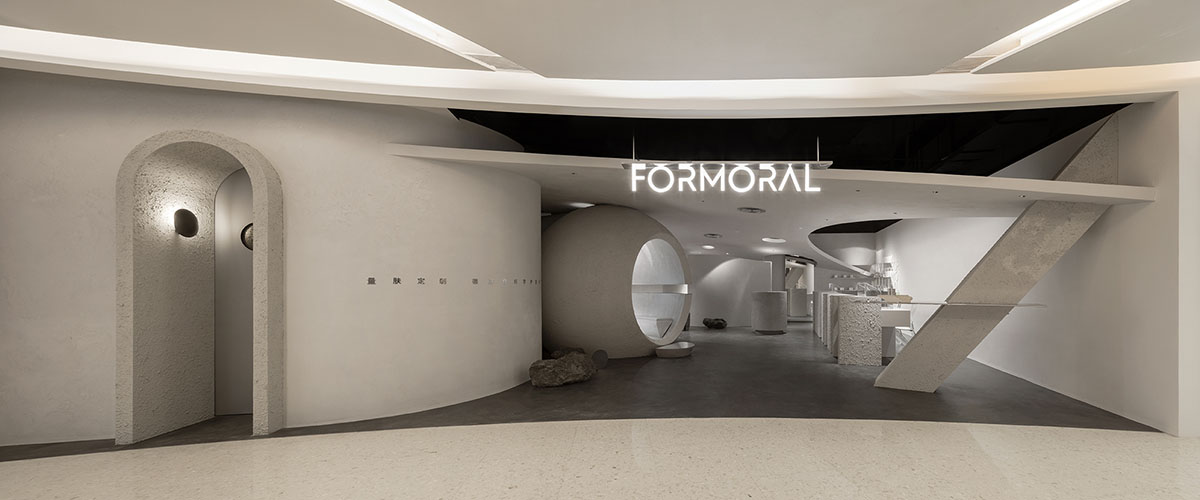 lialawlab completes retro-futuristic skincare centre in Hangzhou, China