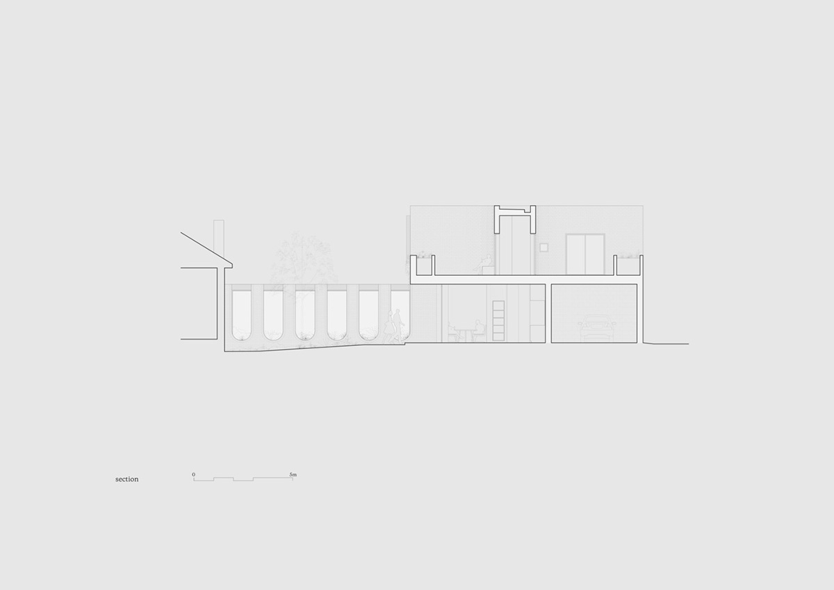 Studio Bright extends Ruckers Hill House with inverted Roman aqueduct in Northcote