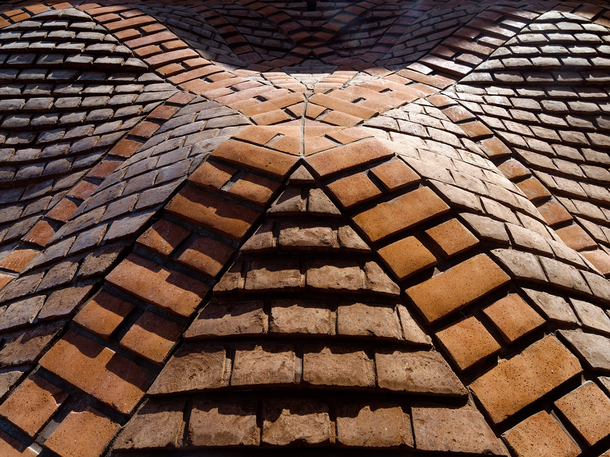 PMA madhushala's community center features undulating and artistic brick walls in Pune