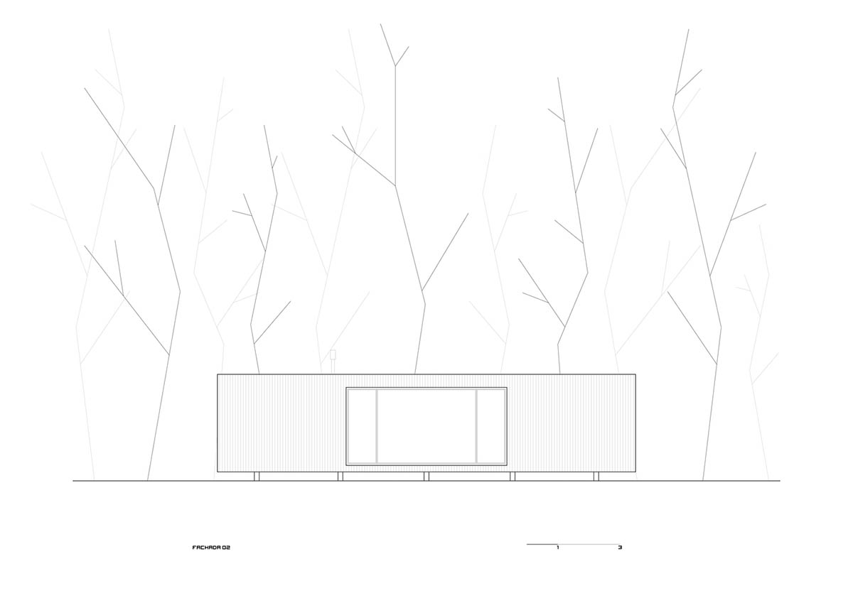 Black wooden cabin by iHouse estudio is an off-grid escape home in Uruguayan native forest