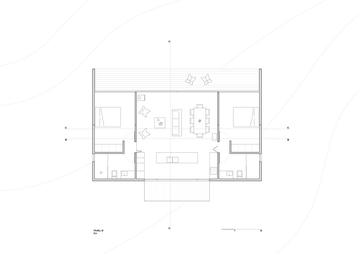 Black wooden cabin by iHouse estudio is an off-grid escape home in Uruguayan native forest