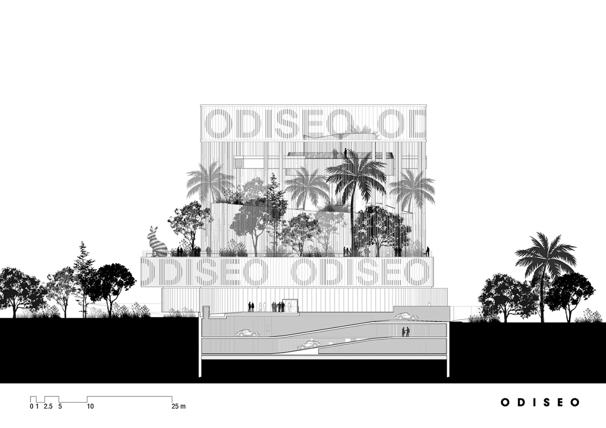 Leisure complex by Clavel Arquitectos features 22-metre cantilevered pool on each side in Spain