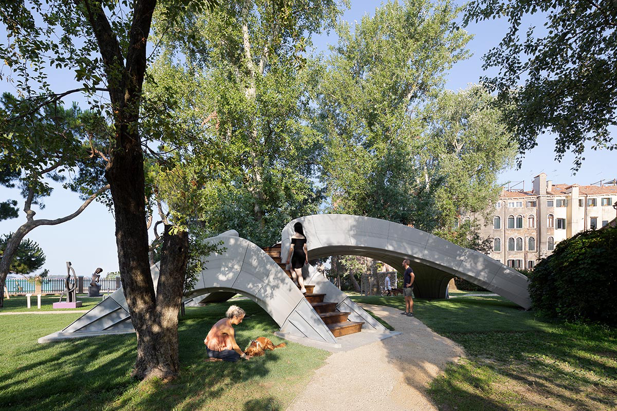 Zaha Hadid Architects and Block Research Group complete 3D-concrete-printed Striatus bridge in Venice