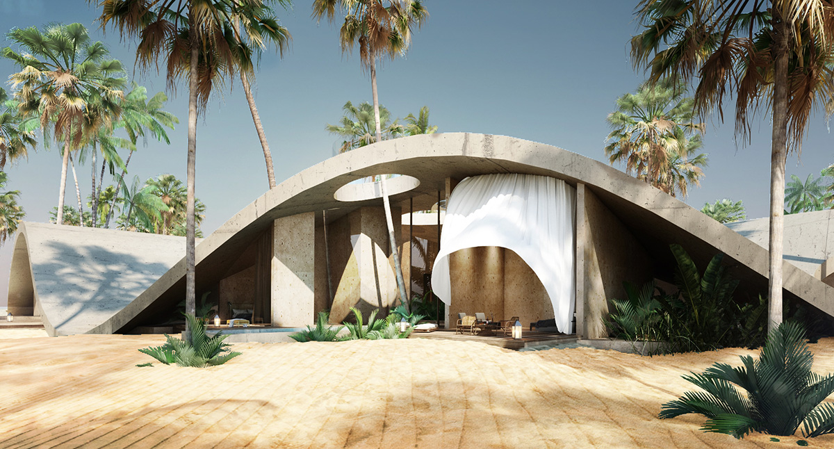Jasper Architects designs sand dune-inspired hotel in Kuwait