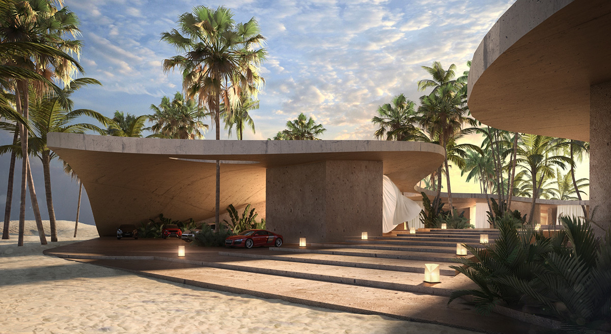 Jasper Architects designs sand dune-inspired hotel in Kuwait