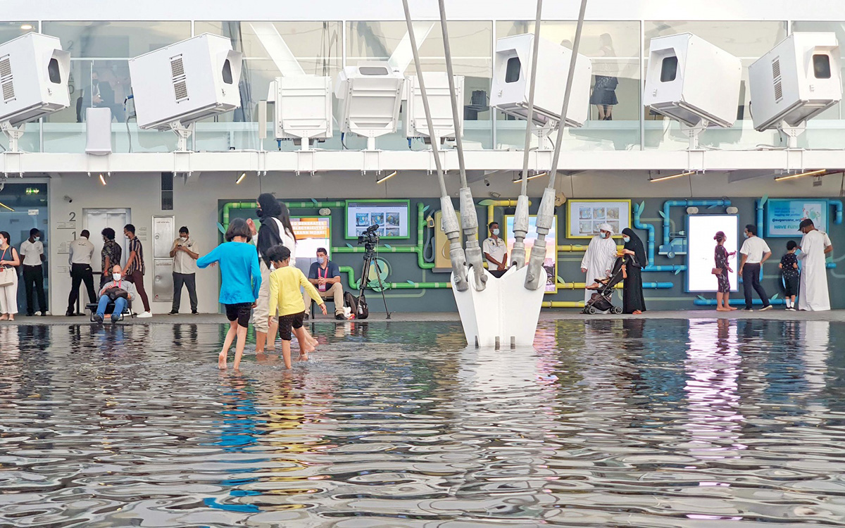 Brazilian Pavilion presents an unusual scenic character with water feature at Expo 2020 Dubai 