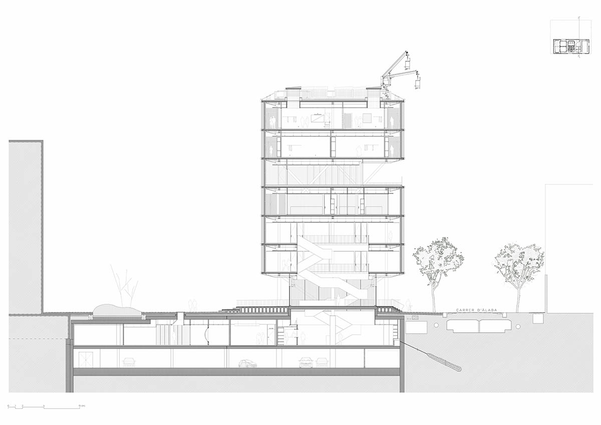International School Of Design And Visual Arts features a sawtooth facade in Barcelona