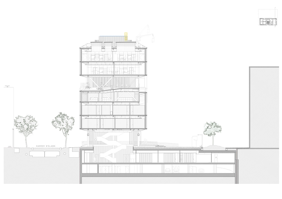 International School Of Design And Visual Arts features a sawtooth facade in Barcelona
