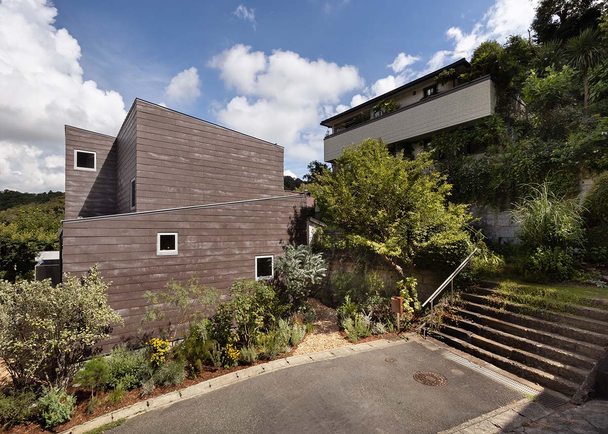Tan Yamanouchi turns a book vault wall in studio and residence into a cozy space for cats in Japan