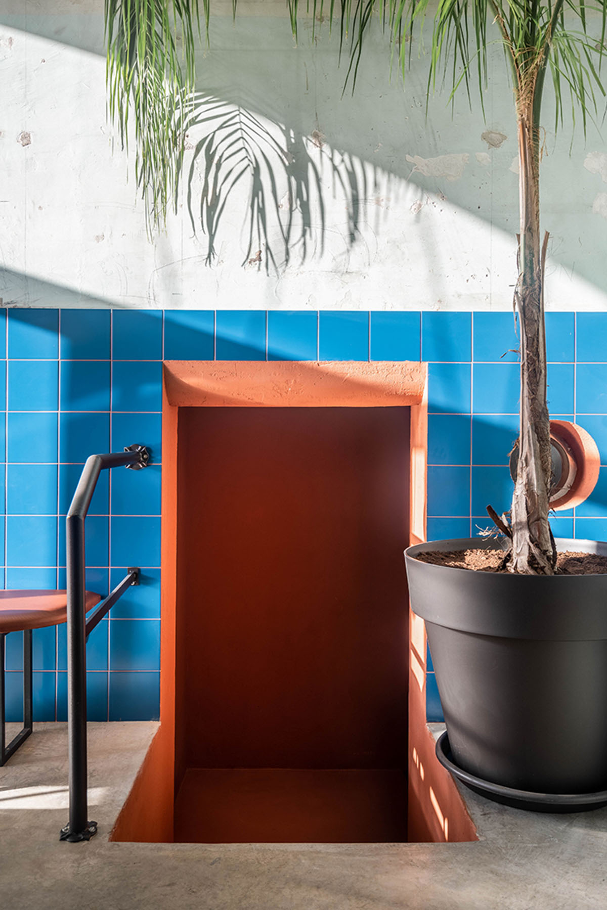 STUDIOTAMAT converts abandoned bakery into a colorful restaurant in Rome