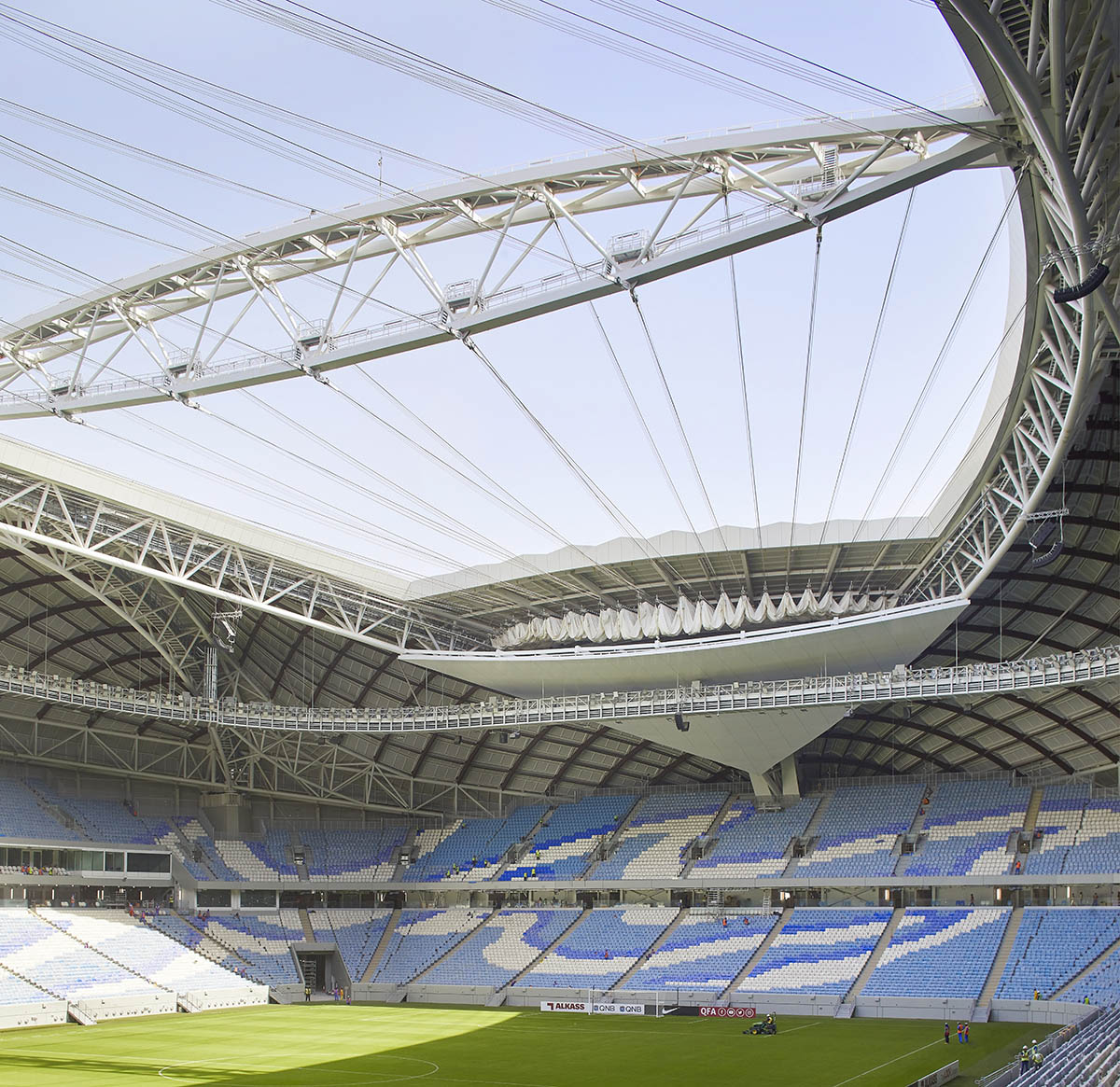 Zaha Hadid Architects' Al Janoub Stadium opens for World Cup in Qatar