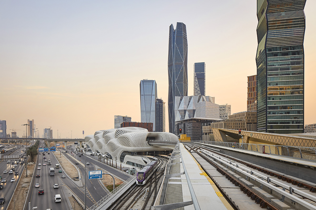 ZHA wraps Riyadh Metro with a self-supporting 3D lattice shell in Saudi Arabia 