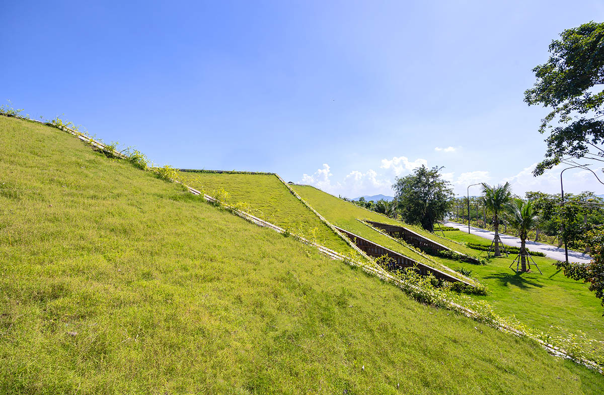 The Park by MIA Design Studio acts like rebellious structures embedded into the landscape 